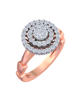 18K Gold & Diamond Ring For Women KRB10430